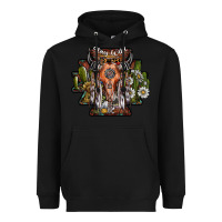 Black stay wild Heavyweight Hoodie - SublimationCraftShop