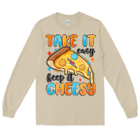 Mushroom take it easy keep it cheesy Long Sleeve Tee - MaliasSmallBusiness