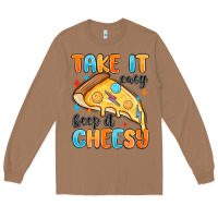 Toasted Coconut take it easy keep it cheesy Long Sleeve Tee - MaliasSmallBusiness