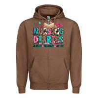 Chestnut nursing diaries no sleep no money no life Zipper Hoodie - Zillion Design Studio