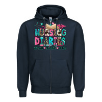 Navy nursing diaries no sleep no money no life Zipper Hoodie - Zillion Design Studio