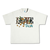 Pistachio love texas map sunflower cactus cowhide leopard Urban Heavy Tee - Artiststas