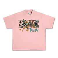 Salmon love texas map sunflower cactus cowhide leopard Urban Heavy Tee - Artiststas