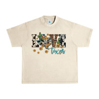 Sandshell love texas map sunflower cactus cowhide leopard Urban Heavy Tee - Artiststas