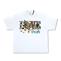 White love texas map sunflower cactus cowhide leopard Urban Heavy Tee - Artiststas
