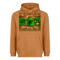 Meerkat St. Patrick's Day shamrock leopard Heavyweight Hoodie - Neo Western