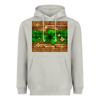 Moon Dust St. Patrick's Day shamrock leopard Heavyweight Hoodie - Neo Western