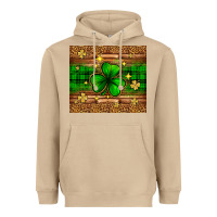 Mushroom St. Patrick's Day shamrock leopard Heavyweight Hoodie - Neo Western