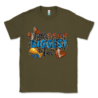 Army Green little sister biggest fan football Classic Tee - Zillion Design Studio