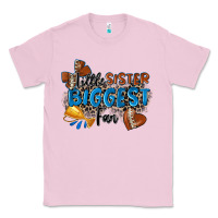 Bubblegum Pink little sister biggest fan football Classic Tee - Zillion Design Studio