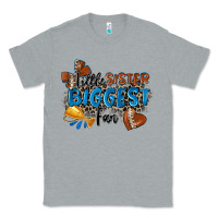 Heather Grey little sister biggest fan football Classic Tee - Zillion Design Studio
