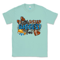 Seafoam little sister biggest fan football Classic Tee - Zillion Design Studio
