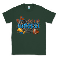 Sports Green little sister biggest fan football Classic Tee - Zillion Design Studio