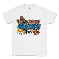 White little sister biggest fan football Classic Tee - Zillion Design Studio