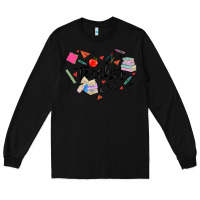 Black teacher heart Long Sleeve Tee - MaliasSmallBusiness