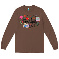 Chestnut teacher heart Long Sleeve Tee - MaliasSmallBusiness