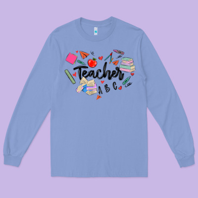 Long Sleeve Tee teacher heart