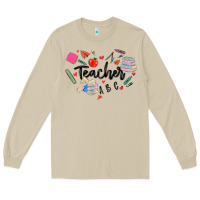 Mushroom teacher heart Long Sleeve Tee - MaliasSmallBusiness