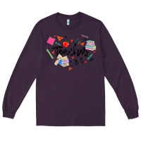 Plum teacher heart Long Sleeve Tee - MaliasSmallBusiness