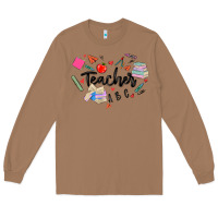 Toasted Coconut teacher heart Long Sleeve Tee - MaliasSmallBusiness
