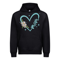 Black mom with heart and flowers Urban Hoodie - MaliasSmallBusiness