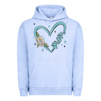 Pigment Grape Ice mom with heart and flowers Urban Hoodie - MaliasSmallBusiness