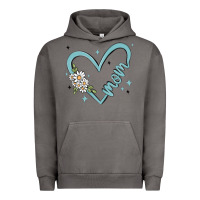 Mom With Heart And Flowers Urban Hoodie | Teevron