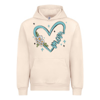 Sandshell mom with heart and flowers Urban Hoodie - MaliasSmallBusiness