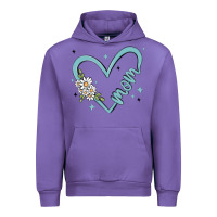 Tulip mom with heart and flowers Urban Hoodie - MaliasSmallBusiness