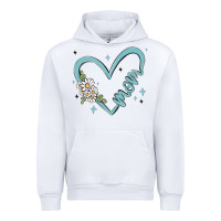 White mom with heart and flowers Urban Hoodie - MaliasSmallBusiness