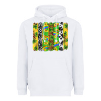 White St. Patrick's Day brushstrokes Heavyweight Hoodie - Neo Western