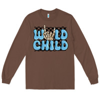 Chestnut wild child blue skeleton Long Sleeve Tee - MaliasSmallBusiness