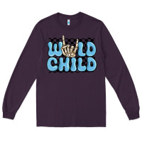 Plum wild child blue skeleton Long Sleeve Tee - MaliasSmallBusiness