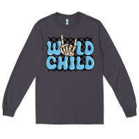 Smoke wild child blue skeleton Long Sleeve Tee - MaliasSmallBusiness