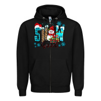 Black up to snow good Zipper Hoodie - Zillion Design Studio