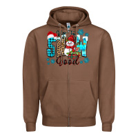 Chestnut up to snow good Zipper Hoodie - Zillion Design Studio