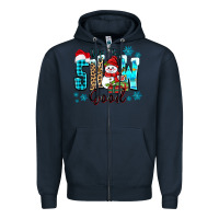 Navy up to snow good Zipper Hoodie - Zillion Design Studio
