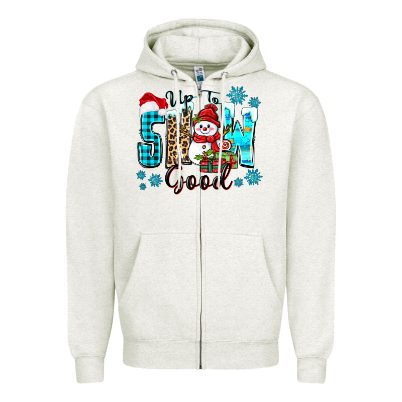 Up To Snow Good Zipper Hoodie by Zillion Design Studio | Teevron