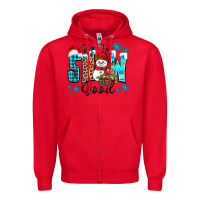 Red up to snow good Zipper Hoodie - Zillion Design Studio