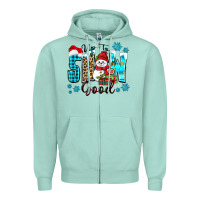 Seafoam up to snow good Zipper Hoodie - Zillion Design Studio