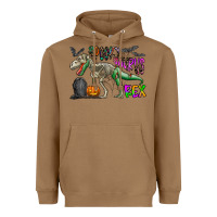 Toasted Coconut spooky saurus rex Heavyweight Hoodie - CowhideDigitalArt