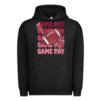 Pigment Black game day football Urban Hoodie - MaliasSmallBusiness