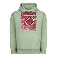 Pigment Oil Green game day football Urban Hoodie - MaliasSmallBusiness