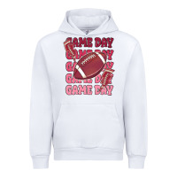White game day football Urban Hoodie - MaliasSmallBusiness