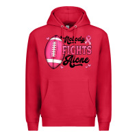 Cardinal nobody fights alone pink football breast cancer awareness Premium Hoodie - Jasminsmagicworld