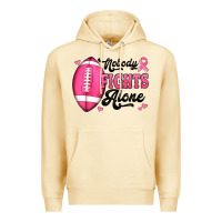 Pina Colada nobody fights alone pink football breast cancer awareness Premium Hoodie - Jasminsmagicworld