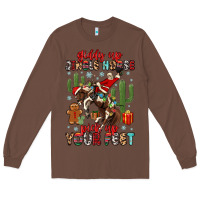 Chestnut giddy up jingle horse pick up your feet Long Sleeve Tee - MaliasSmallBusiness