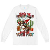 White giddy up jingle horse pick up your feet Long Sleeve Tee - MaliasSmallBusiness