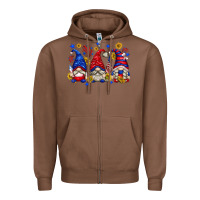 Chestnut American gnomes with sunflowers Zipper Hoodie - texasbilliewilder