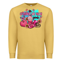 Antique Gold in october we wear pink american football Premium Sweatshirt - AdoDesignShop